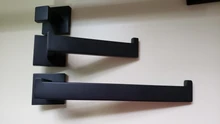 Robe Hook Paper-Holder Towel Rail-Bar-Rack Bar-Shelf Bathroom-Hardware-Set Tissue Black