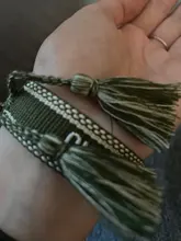 Pulsera bordada de la amistad para mujer, brazalete de cuerda ajustable, pulseras de borlas, joyería Vintage al por mayor, hechos a mano nuevos