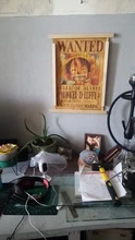 Figuras de acción de One Piece Bounty, pegatinas de pared con estampado de póster artesanal, película Vintage, Playbill, Luffy, papel tapiz de una pieza, 1 Uds.