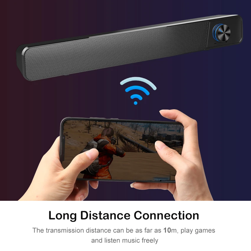 Wiresto Wireless Bluetooth Speaker Portable Bluetooth5.0 Speaker Wireless Speaker 4D Stereo Music Surround