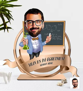 

Personalized Best Male Teacher Of The Year Caricature OF 3D Wooden Trinket Plaket-4 Reliable Quality Cost-Effective Home decoration