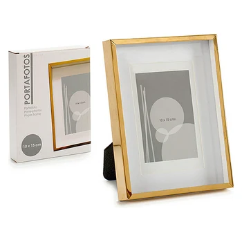 

Photo frame Gift Decor Aluminium Gold (10 x 15 cm)