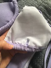 GNIM-Bikini brasileño de dos piezas para mujer, de dos piezas con espalda descubierta traje de baño, estilo triangular, ropa de playa, 2020