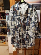 Camisa larga Vintage de lino y algodón para mujer, blusa informal de manga larga con cuello levantado