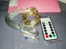 3M String LED Fairy Lights Garland Curtain Lamp USB Remote Control New Year Christmas