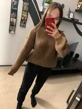 Tops Pullovers Neck-Sweater Turtle Cashmere Elegant Thick Korean Hirsionsan Warm New