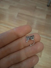 MENGJIQIAO-Clips de Metal con forma de mariposa para mujeres y niñas, joyería de oreja de cartílago falsa, sin Piercing