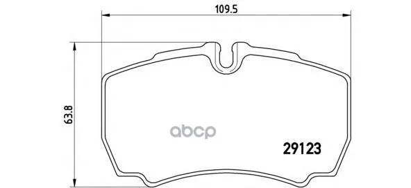 Pa6023_колодки Дисковые З.! Iveco Daily Ii 29 L9/11/35 S/C11 99 110х64х20 Brembo Pa6023 Brembo арт. PA6023