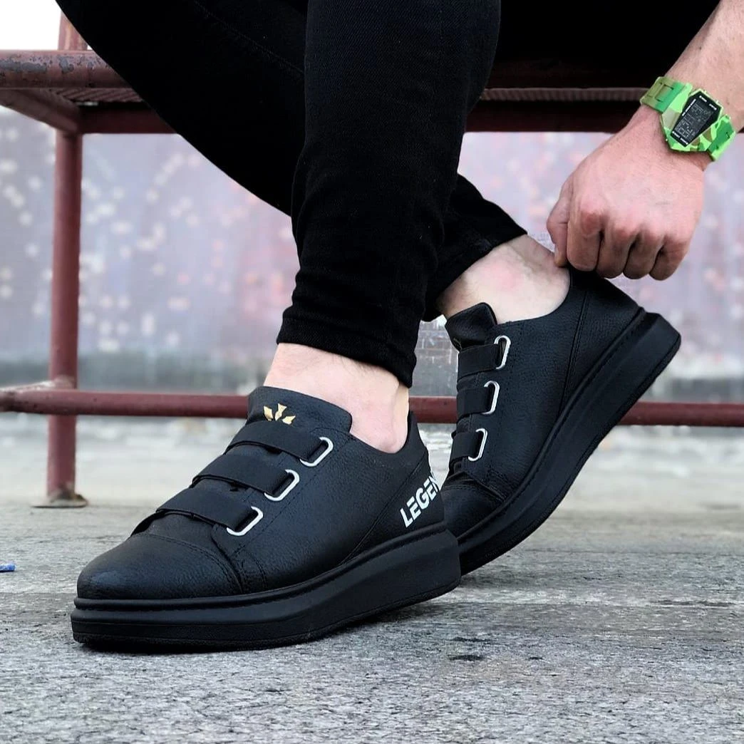 Wagoon zapatos informales para hombre, calzado de suela gruesa y alta con estampado Legend, multicolor, Color negro, 4 colores, producto Original, meses de garantía, 029|Zapatos informales de hombre| - AliExpress