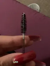 Varitas de rímel de cristal 3D, 50 Uds., microaplicadores de pestañas transparentes, venta al por mayor