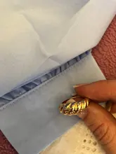 Anillos Croissant trenzados para mujer, sortija trenzada, anillo de cúpula gruesa, banda de apilamiento, joyería, anillo llamativo, accesorios de fiesta