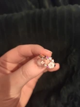 Anillo de boda con diseño de flores y mariposas para mujer, sortija de boda con circonita de oro rosa, Glamour, regalo para niñas, joyería creativa
