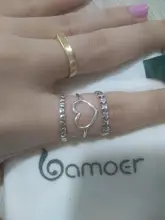 Jewelry Finger-Ring Wedding Silver Hot-Sale BAMOER Women 100%925-Sterling-Silver Star