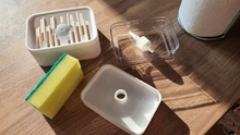 Pump-Dispenser-Box Container Sponge-Holder Soap Liquid Home-Cleaner Kitchen-Dish 