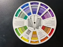 Pigmento de uñas para tatuaje profesional, rueda de 12 colores, tarjeta de papel, diseño de tres niveles, guía mixta, redondo, gira el círculo Central