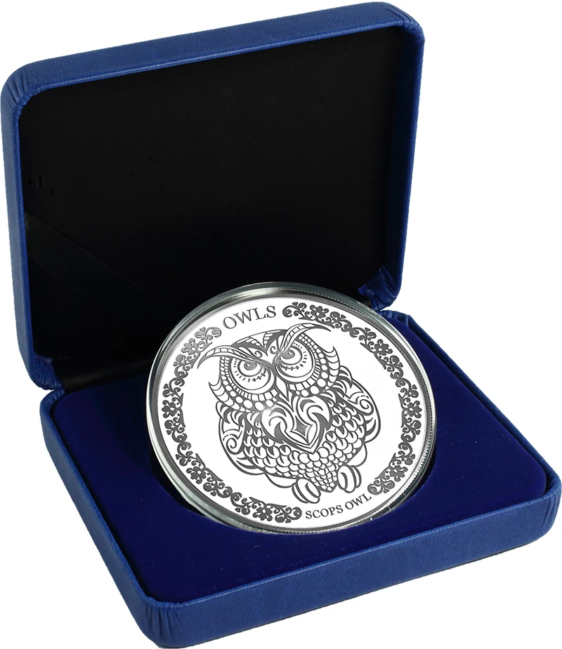 SCOPS Сова 1 унция Серебряная монета 5$ Токелау