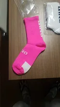 Calcetines de ciclismo hasta la rodilla para hombre y mujer, calcetín de fútbol para correr, equipo deportivo para senderismo, de algodón, por encima de la rodilla