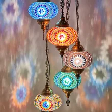 Турецкая мозаичная люстра ручной работы с 5 шариками, Турецкая лампа, мозаичная настольная лампа, мозаичная Напольная Лампа, мозаичная лампа