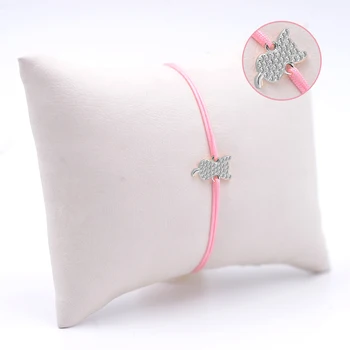 

Handmade Pink Women Silver Bangle Skybco1074