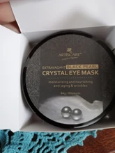 ARTISCARE-mascarilla Ojo de cristal con Perlas Negras, antiedad y antiarrugas, elimina los parches de Ojos de círculo oscuro, hidratante, cuidado de la piel