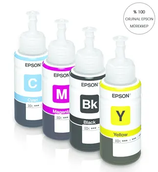 

ORIGINAL 4'lü SET-TOOL Ink-T6641-T6642-T6643-T6644 Epson L Series For Orginal Ink