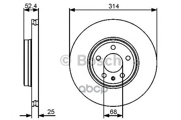 Тормозной Диск Передний 0986479467 Bosch арт. 0986479467