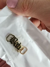 Placa para zapatos de acero inoxidable personalizable para chica, accesorio para deportivas, hebilla con nombre, niña, estilo bohemio, kpop