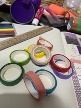 10 unids/lote caramelo sólido DIY cinta adhesiva decorativa Washi de Scrapbooking Fita Adesiva papelería Papeleria