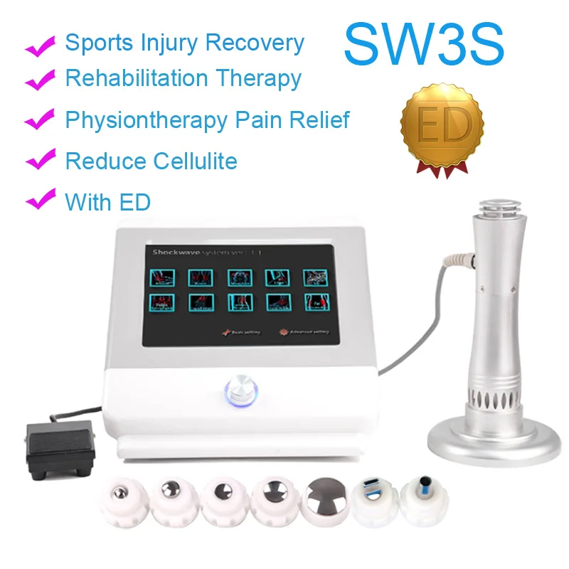 Мини низкая интенсивность радиальная Ударная Волна терапия оборудование для ED/shockwave физиотерапия для ed лечения боли