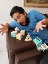 Cubo mágico de la serie macarrones, 2x2, 3x3, 4x4, 5x5, sin adhesivo, 3x3x3, juguete de rompecabezas de color de dibujos animados