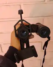 Telescopio Universal de plástico para teléfono inteligente, adaptador de montaje para Binocular, telescopio Monocular