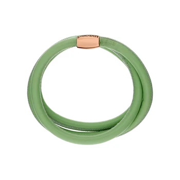 

Silver Bracelet with sunlight leather