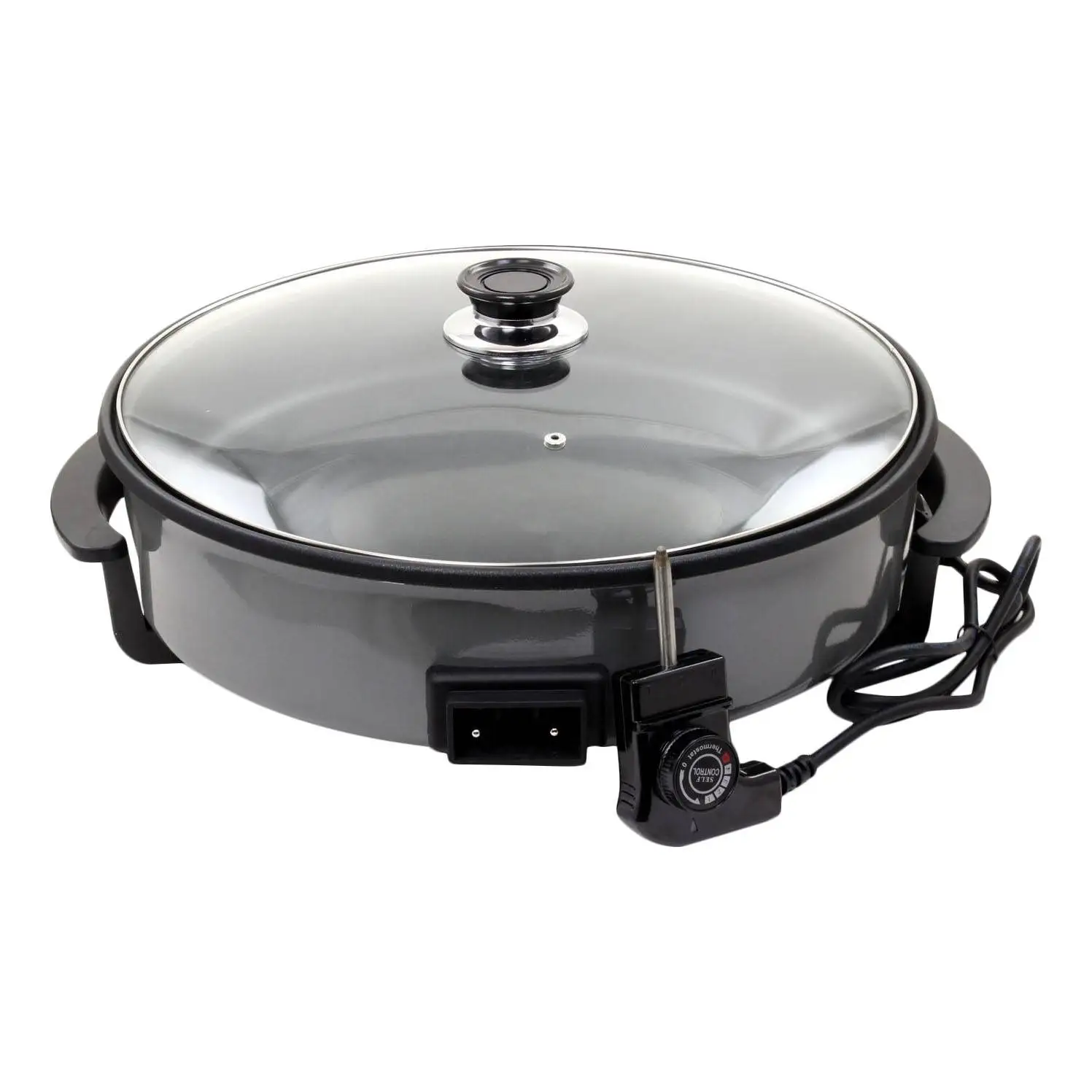 Электросковорода GASTRORAG CPP-40 (1400 Вт; антипригарное покрытие; регулировка t; ненагревающиеся ручки)