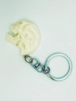 

Keychain key ring skull fossil бивня Mammoth