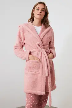 

Trendyol Hooded Welsoft Dressing Gown THMAW21SB0001