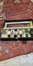 Caja de reloj de cuero PU con 1/2/3/5/6 rejillas, caja organizadora de almacenamiento para relojes de cuarzo, cajas de joyería, mejor regalo