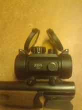 Cubierta del Visor transparente para caza, protector de lente abatible hacia arriba, resorte rápido, tapa de objetivo amarilla, 30mm-69mm