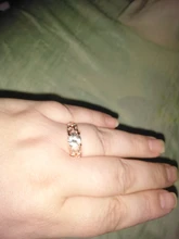 Vienkim 1PC cristal popular plateado mujeres de anillos de compromiso de circón cúbico elegante blanco rosa de oro anillo tamaño 6 7 8 9