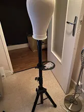 Alileader-soporte para pelucas, trípode para peluca con cabeza de bloque de lienzo, ajustable, kit para hacer peluca, TPins, regalo, 125Cm/60Cm