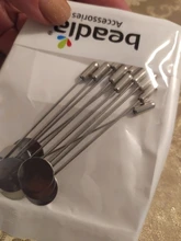 10 piezas de oro Chapado en plata imitación Aleación de perlas cobre largo broche Pin para bricolaje broches solapa vestido piezas de joyería Accesorios