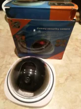 Cámara de vigilancia inteligente Dummy para interiores y exteriores, videocámara de seguridad CCTV falsa impermeable con luces LED rojas parpadeantes