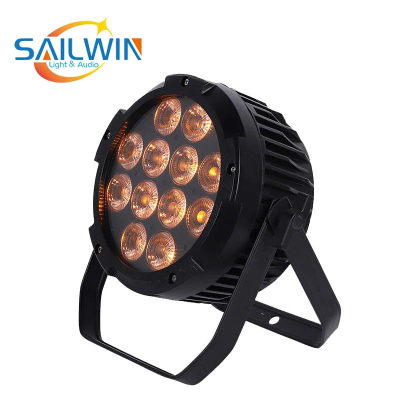 Rodie 12*18 Вт 6в1 RGBAW UV беспроводной Алюминиевый литой светодиодный плоский Par-прожектор Низкий уровень Шума светодиодный Par проектор сценический диско-светильник 15 градусов