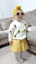 Kids Clothing Suit Sweater Skirts Girls-Sets Fleece LZH Autumn Toddler Winter for 2pcs