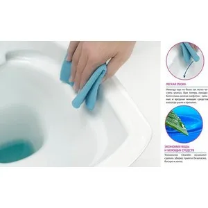Унитаз компакт Cersanit Street Fusion Clean ON с сиденьем микролифт Slim(S-KO-SFU011-3/5-COn-S-DL-w