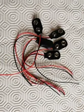 5 unids/lote 15CM PP3 MN1604 batería de 9V Clips conector hebilla que tipo de conexión de Cable 9V batería sostenedor de la Clip Snap conectores de Cable