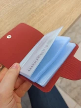 Tarjetero de piel sintética con 24 Bits para hombre y mujer, funda para tarjetas de crédito, pasaporte, billetera para tarjetas de identificación