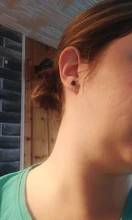 Juego de 9 pares de pendientes negros para mujer, Set de pendientes de perla simulada con bolas, Piercing de flor, kit de aretes de tuerca con tarjeta, joyería de Bisutería