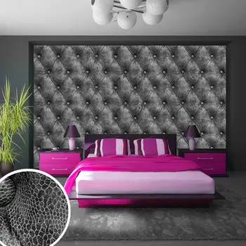 

Wall mural-gray rhombus-200x140 cm
