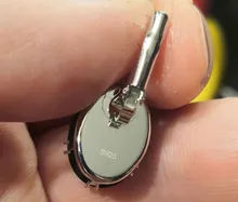 Jellystory-pendientes de plata de ley 925 con gema de zafiro Forma ovalada, Pendientes colgantes Multicolor, para mujeres