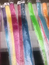 Alileader-extensiones de cabello sintético de 20 pulgadas con Clip, pelo postizo liso con Clips, ombré, productos para el cabello